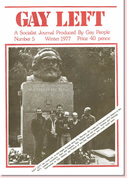 Gay Left Issue 5 cover Gay Left Issue 5 cover