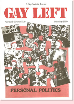 Gay Left Issue 8 cover Gay Left Issue 8 cover